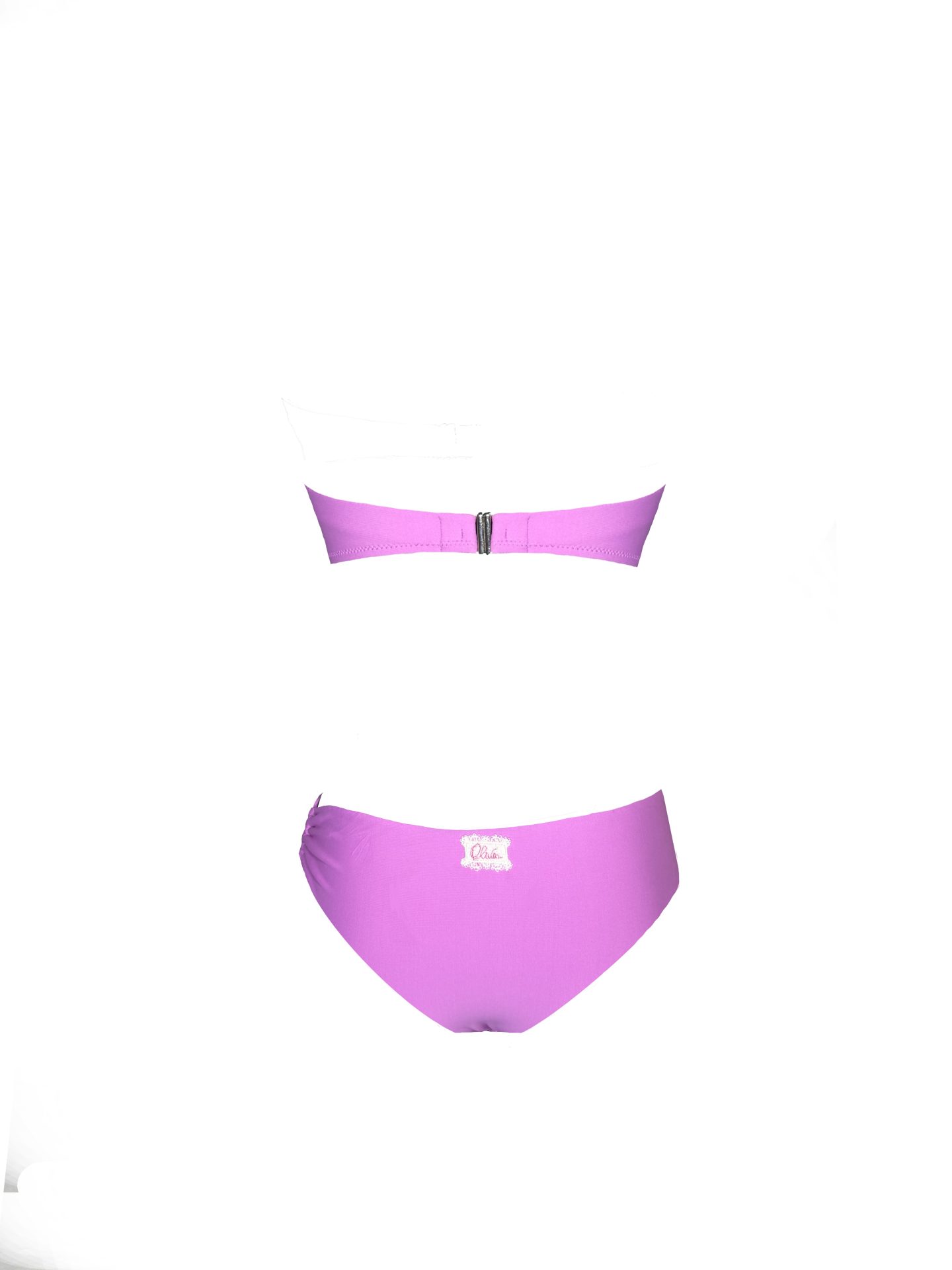 Olivia Gold Reggiseno a fascia + Slip con accessorio Economico