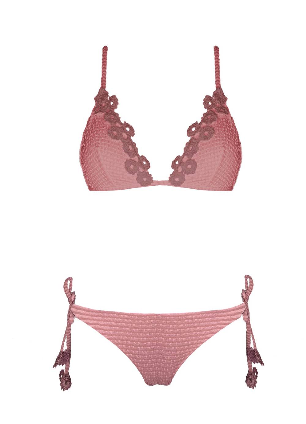 Olivia Gold Reggiseno triangolo fisso + Slip a vita bassa In Vendita