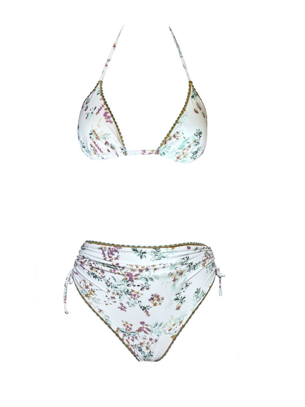 Olivia Gold Reggiseno a triangolo + Slip a vita alta Saldi Di Fabbrica