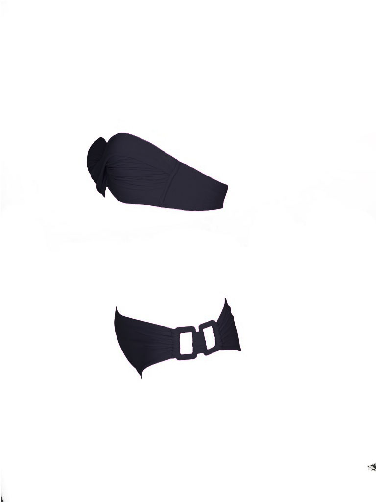 Olivia Gold Reggiseno a fascia + Slip con accessorio Spedizione Gratuita