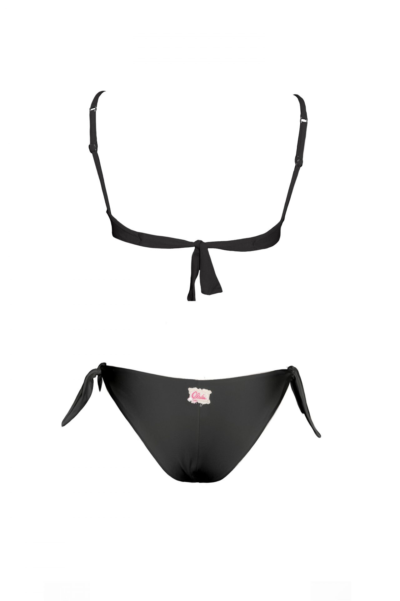 Olivia Gold Reggiseno canotta + Slip a vita bassa con fiocchi Sconto