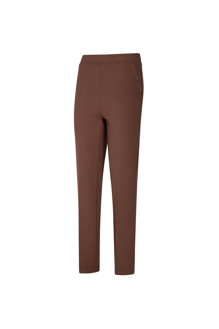 Oltre Tempo Pantalone in punto milano di viscosa con strass Negozi Online