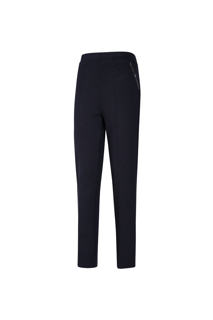 Oltre Tempo Pantalone in punto milano di viscosa con strass Negozi Online