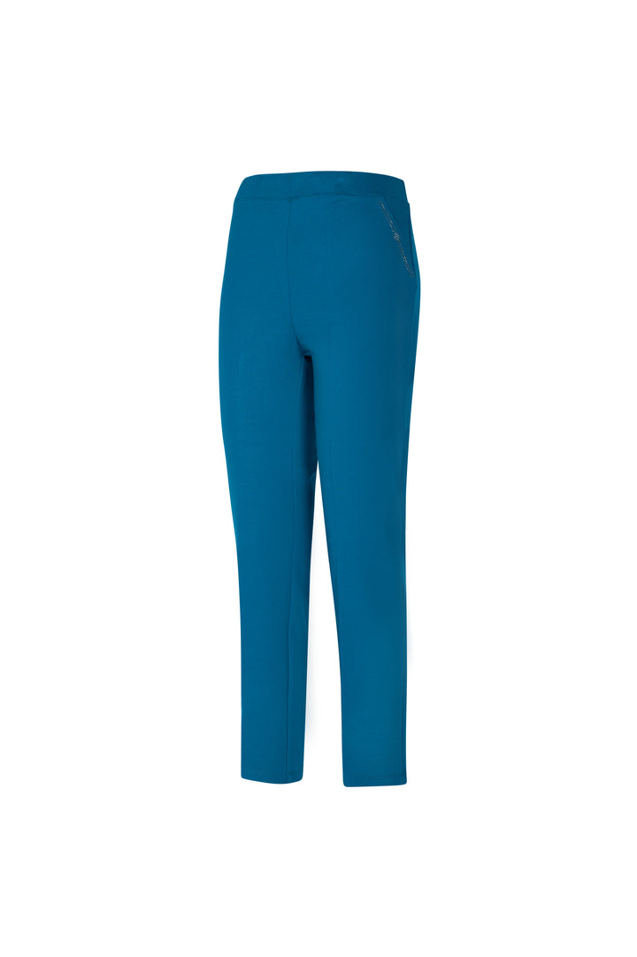 Oltre Tempo Pantalone in punto milano di viscosa con strass Negozi Online
