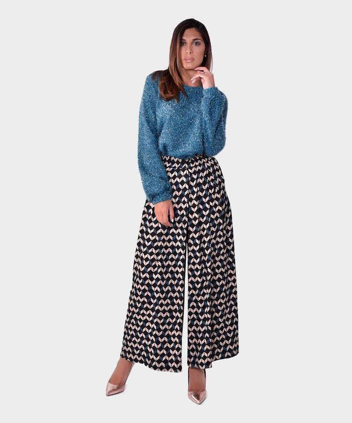 Oltre Tempo Maglia in lurex con raso al dietro