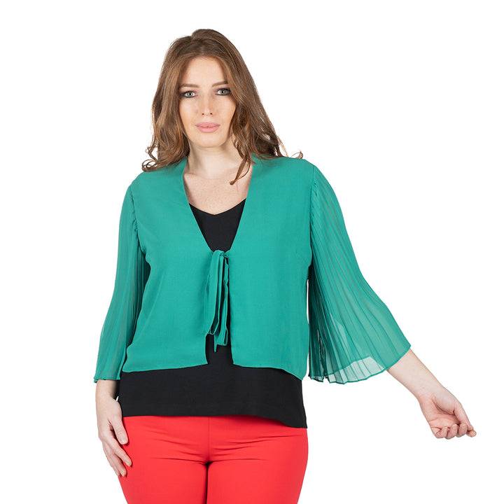 Oltre Tempo Coprispalle georgette chiffon con maniche ampie 2025