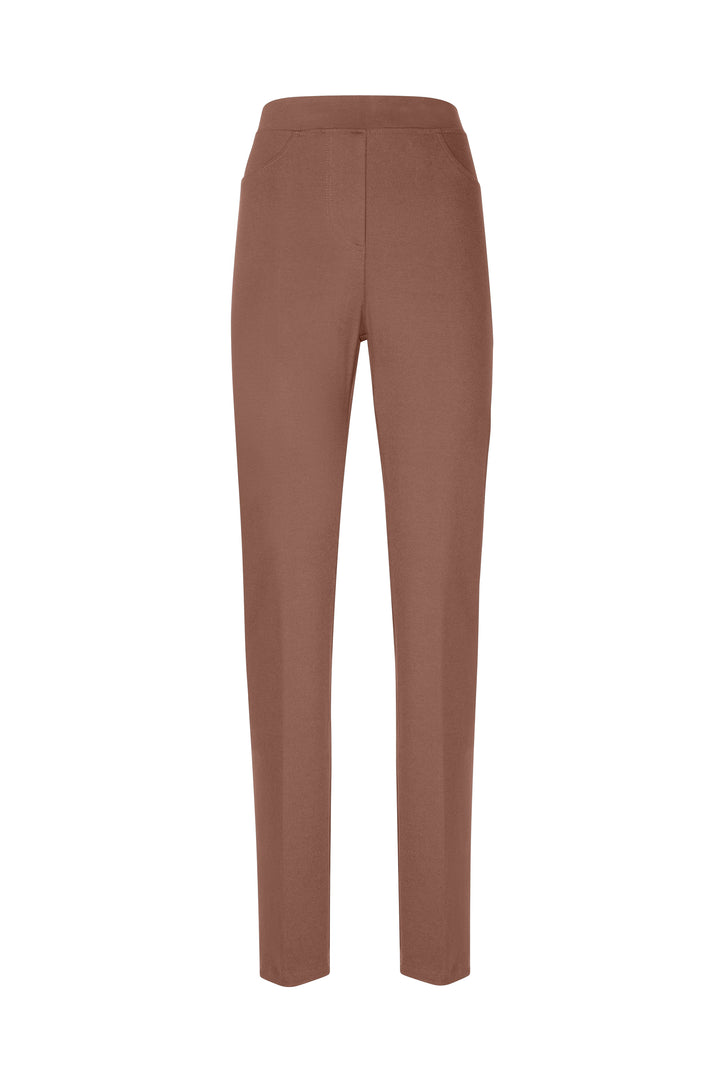 Oltre Tempo Pantalone dritto in punto milano con elastico in vita Qualità Garantita