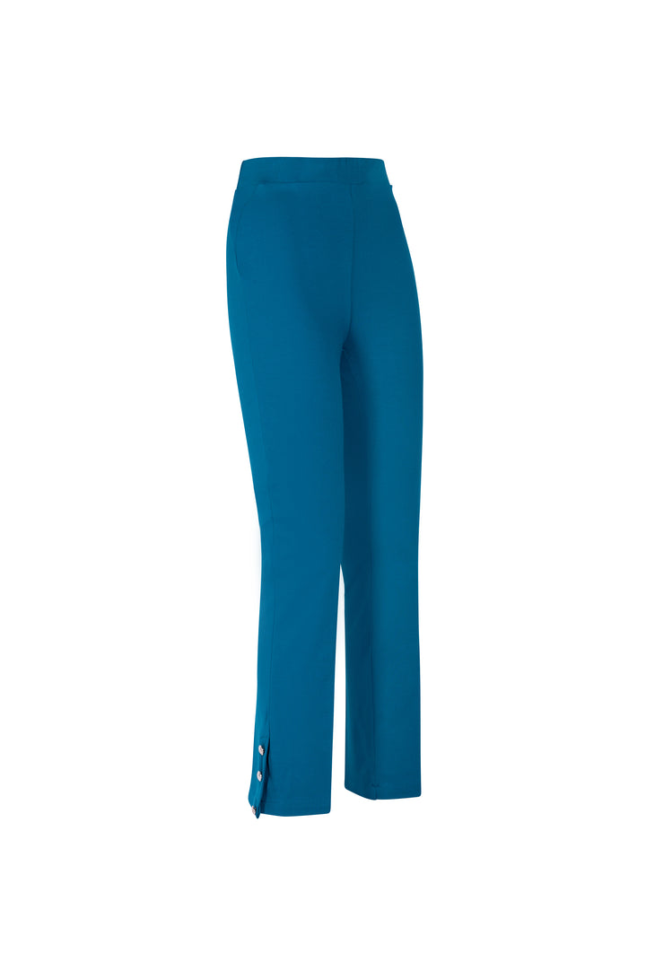 Oltre Tempo Pantalone in punto milano con bottoncini al fondo Shopping Online