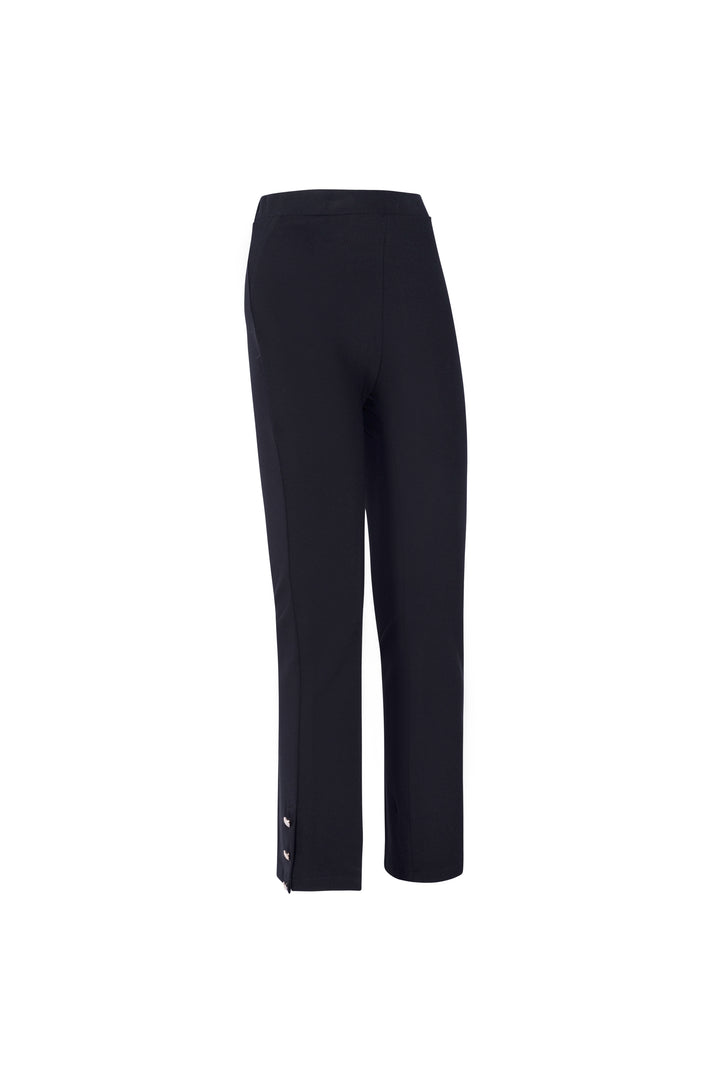 Oltre Tempo Pantalone in punto milano con bottoncini al fondo Shopping Online
