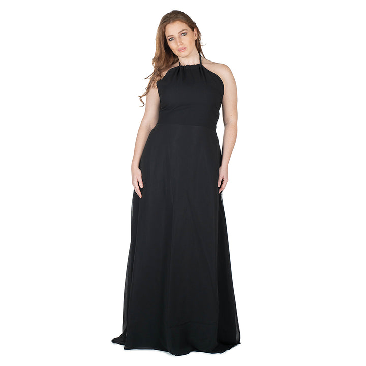 Oltre Tempo Vestito lungo in georgette chiffon Novità