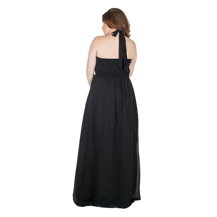 Oltre Tempo Vestito lungo in georgette chiffon Novità