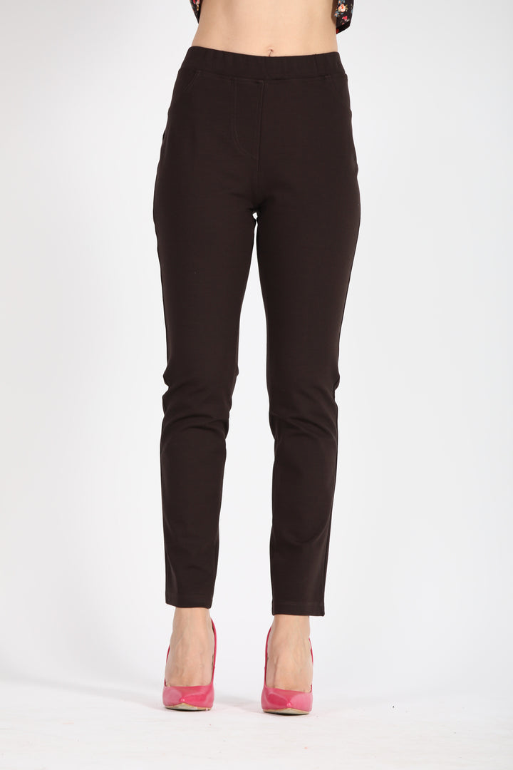 Oltre Tempo Pantalone punto milano con tasche in jeans Consegna Veloce