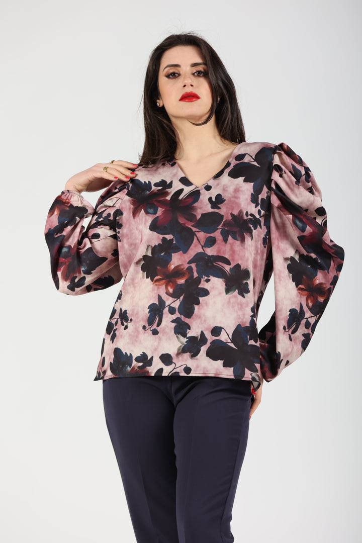 Oltre Tempo Casacca floreale con scollo a V Sconto