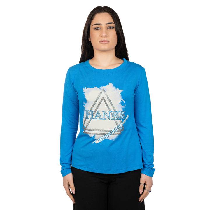 Oltre Tempo Maglia in viscosa con stampa Vendite Flash