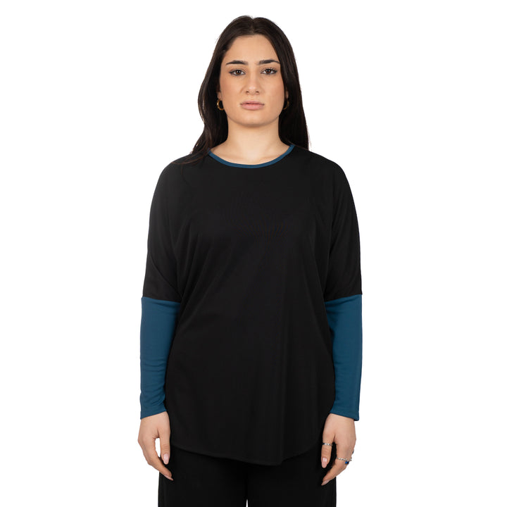 Oltre Tempo Maglia in jersey con contrasti Soddisfazione Garantita