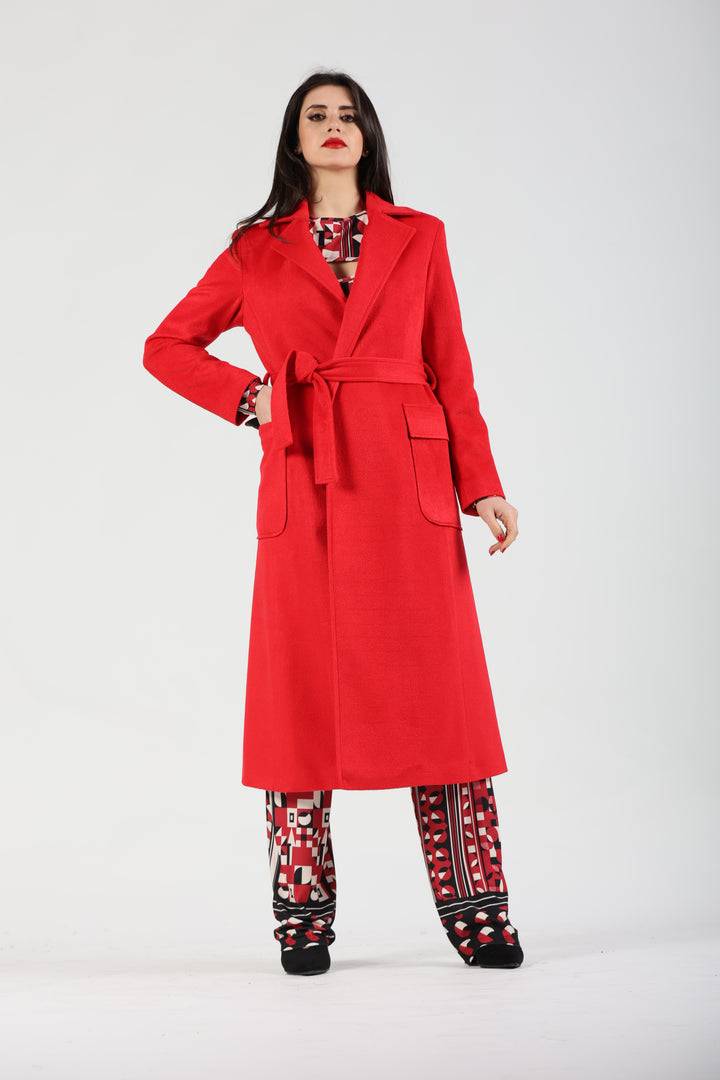 Oltre Tempo Cappotto in lana con tasche a toppa Promozione Limitata