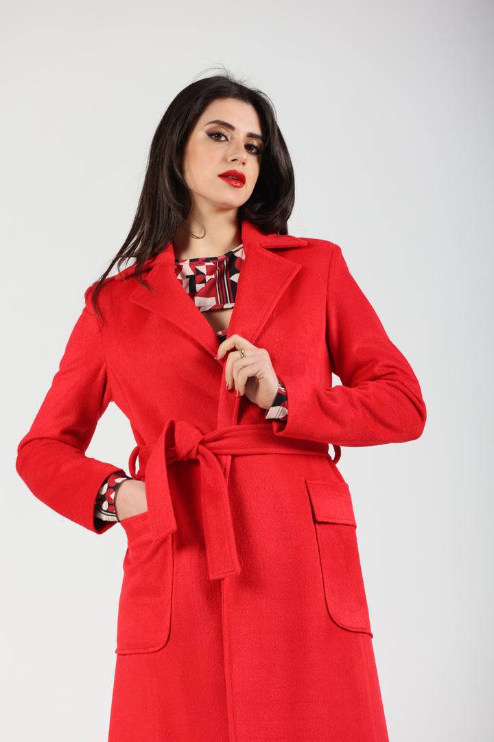 Oltre Tempo Cappotto in lana con tasche a toppa Promozione Limitata