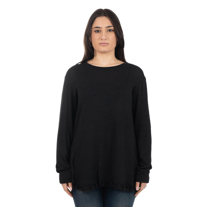 Oltre Tempo Maglia con arriccio al fondo sui lati