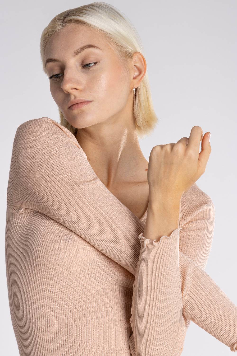 Oscalito Body Maniche Lunghe Donna Lana&Seta 3487 Affare Del Giorno