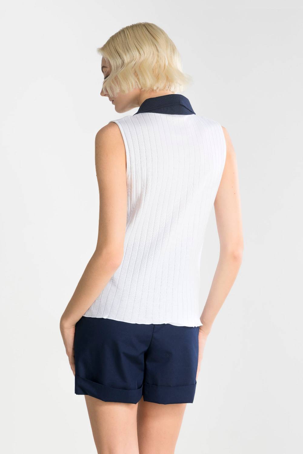 Oscalito Gilet con bottoni Donna Cotone 7160 Qualità