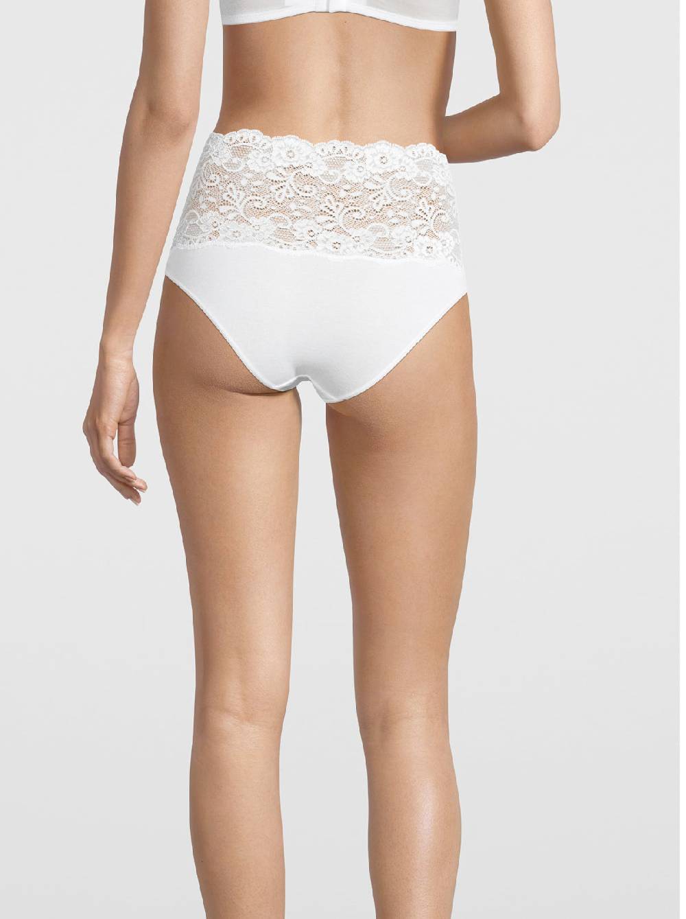 Oscalito Slip a vita alta in Cotone con Pizzo Leavers 4153 Negozi Online
