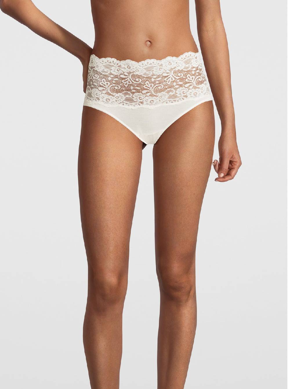 Oscalito Slip a vita alta in Cotone con Pizzo Leavers 4153 Negozi Online