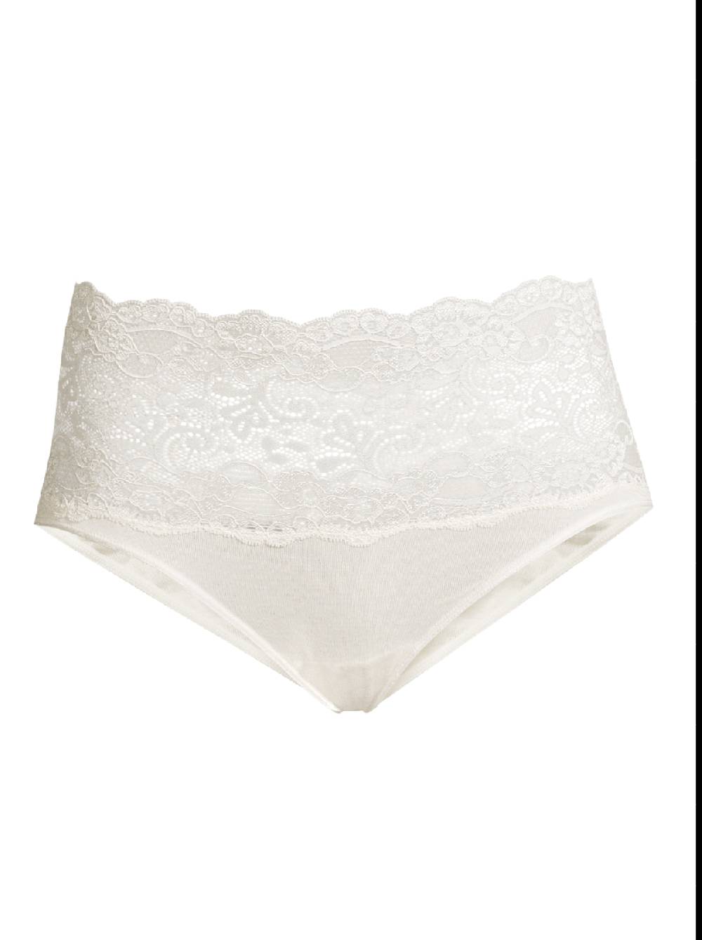 Oscalito Slip a vita alta in Cotone con Pizzo Leavers 4153 Negozi Online