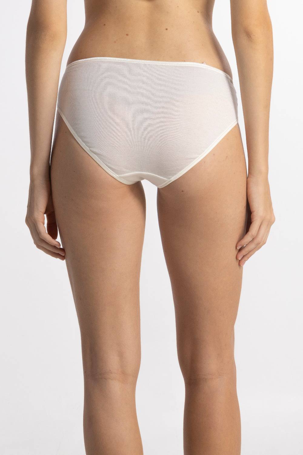 Oscalito Filoscozia Slip vita media con bordo in raso 16123 Outlet