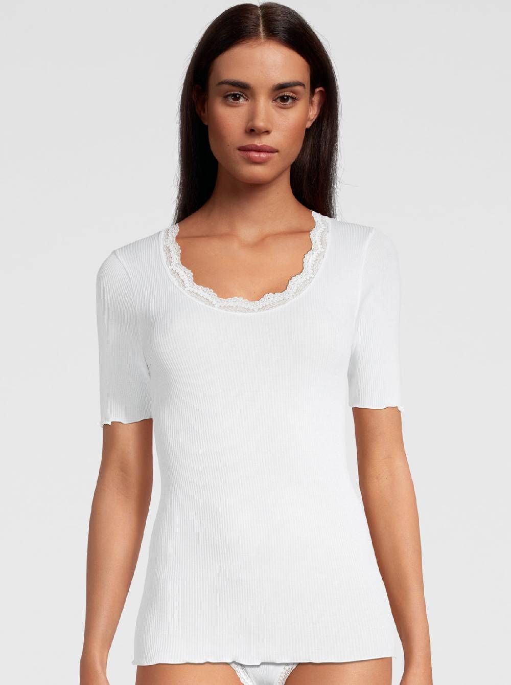 Oscalito T-shirt Filoscozia con Pizzo Leavers 3164 Qualità