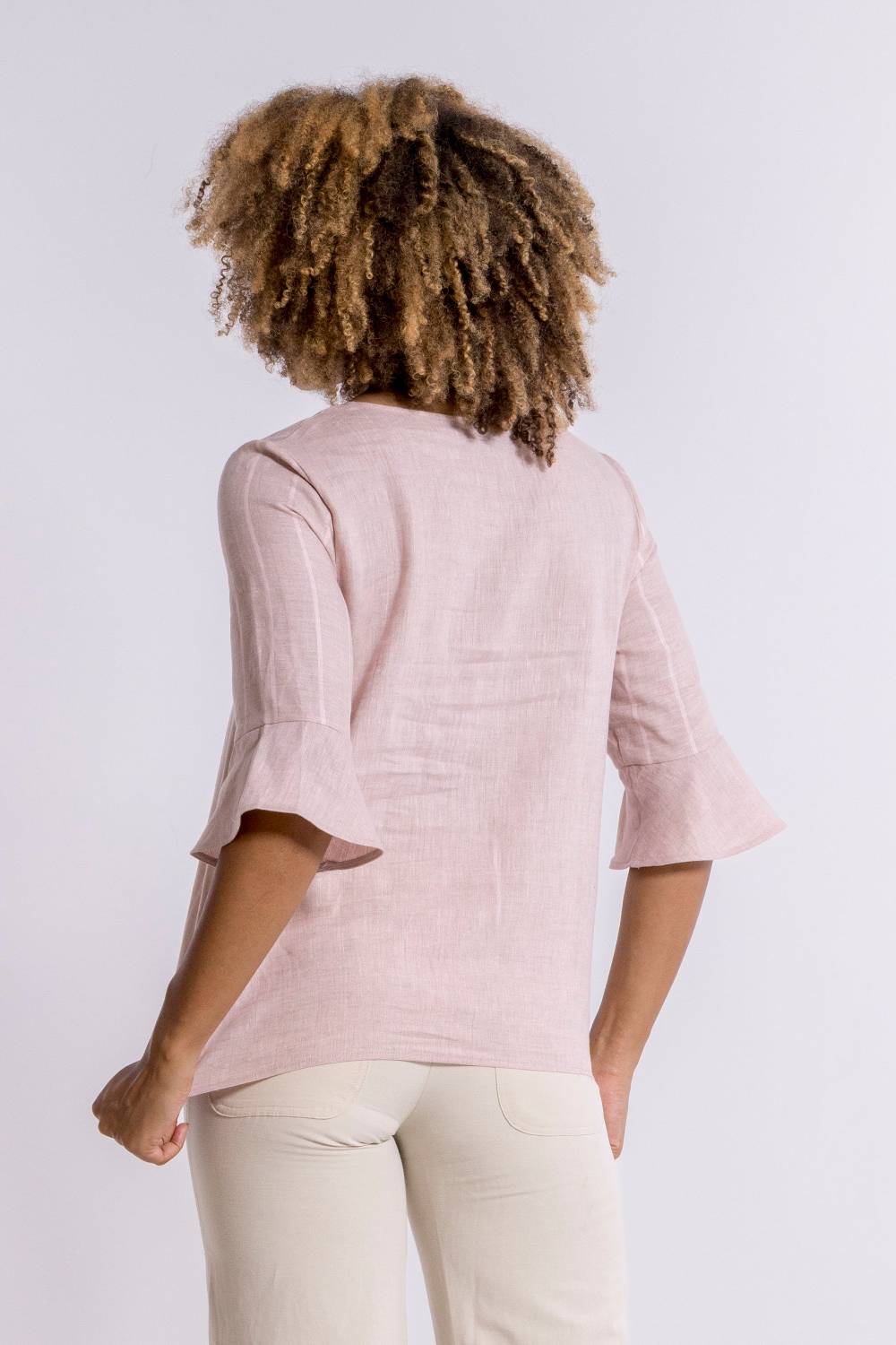 Oscalito Maglia manica lunga Donna 100% LINO 5785 Consegna Veloce