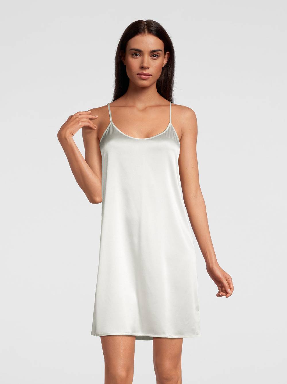 Oscalito Camicia da Notte in Pura Seta Stretch 10304 Online