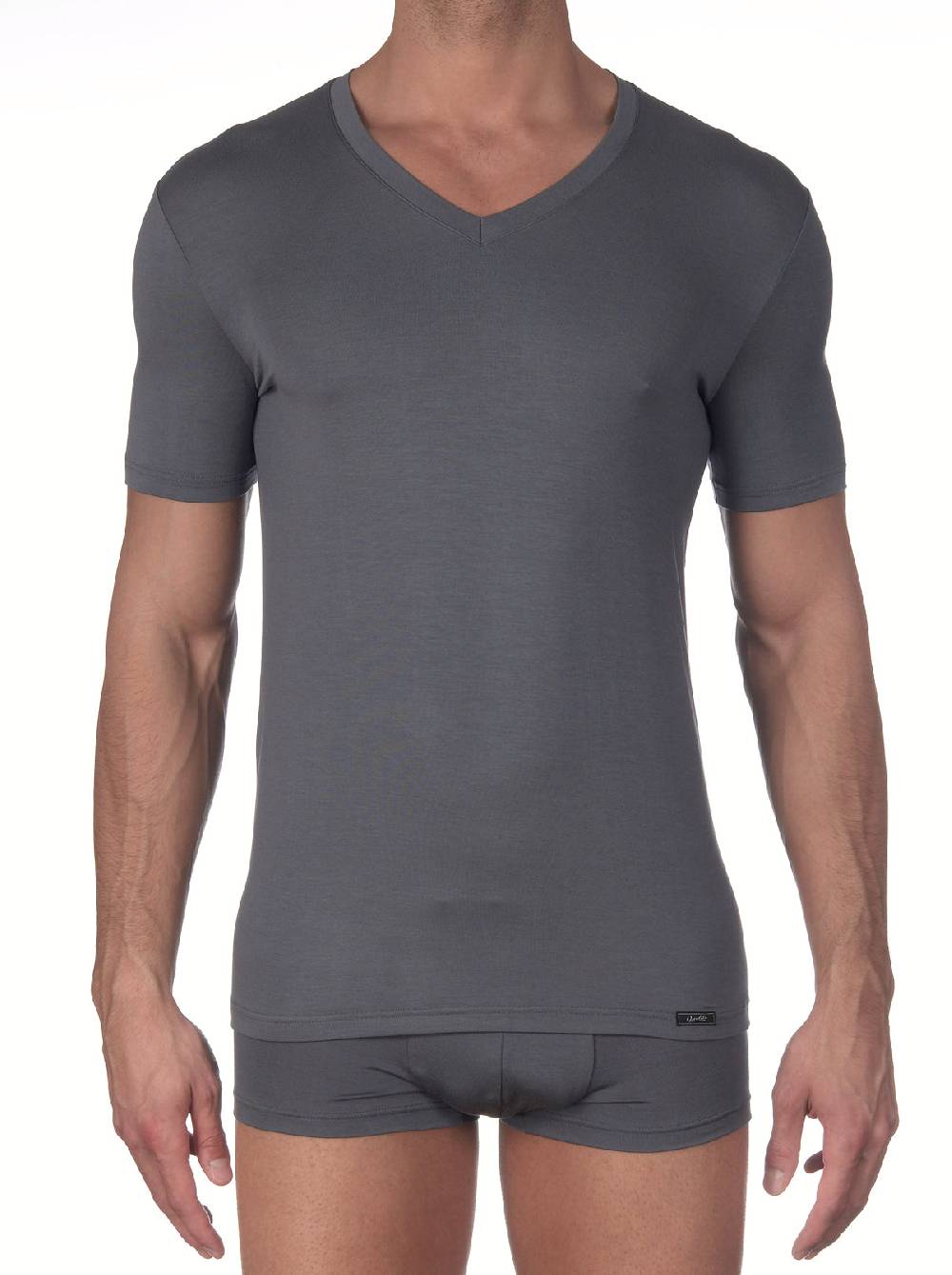 Oscalito T-shirt con scollo a V in micromodal 1576 Vendita Economica