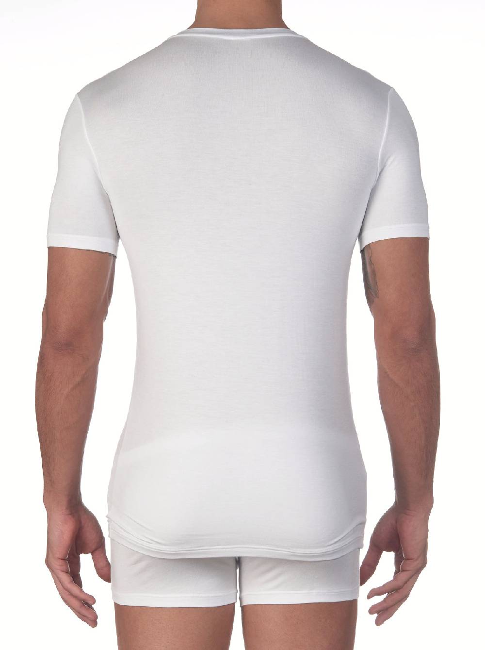 Oscalito T-shirt con scollo a V in micromodal 1576 Vendita Economica