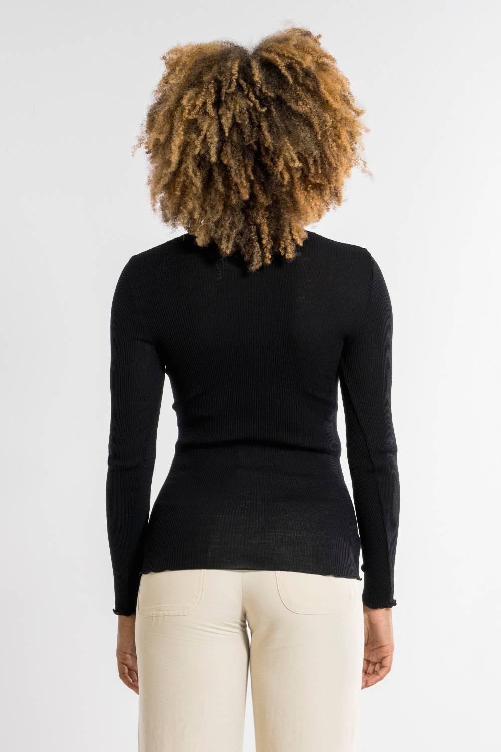Oscalito Maglia a maniche lunghe donna lana e seta 6839 Italia