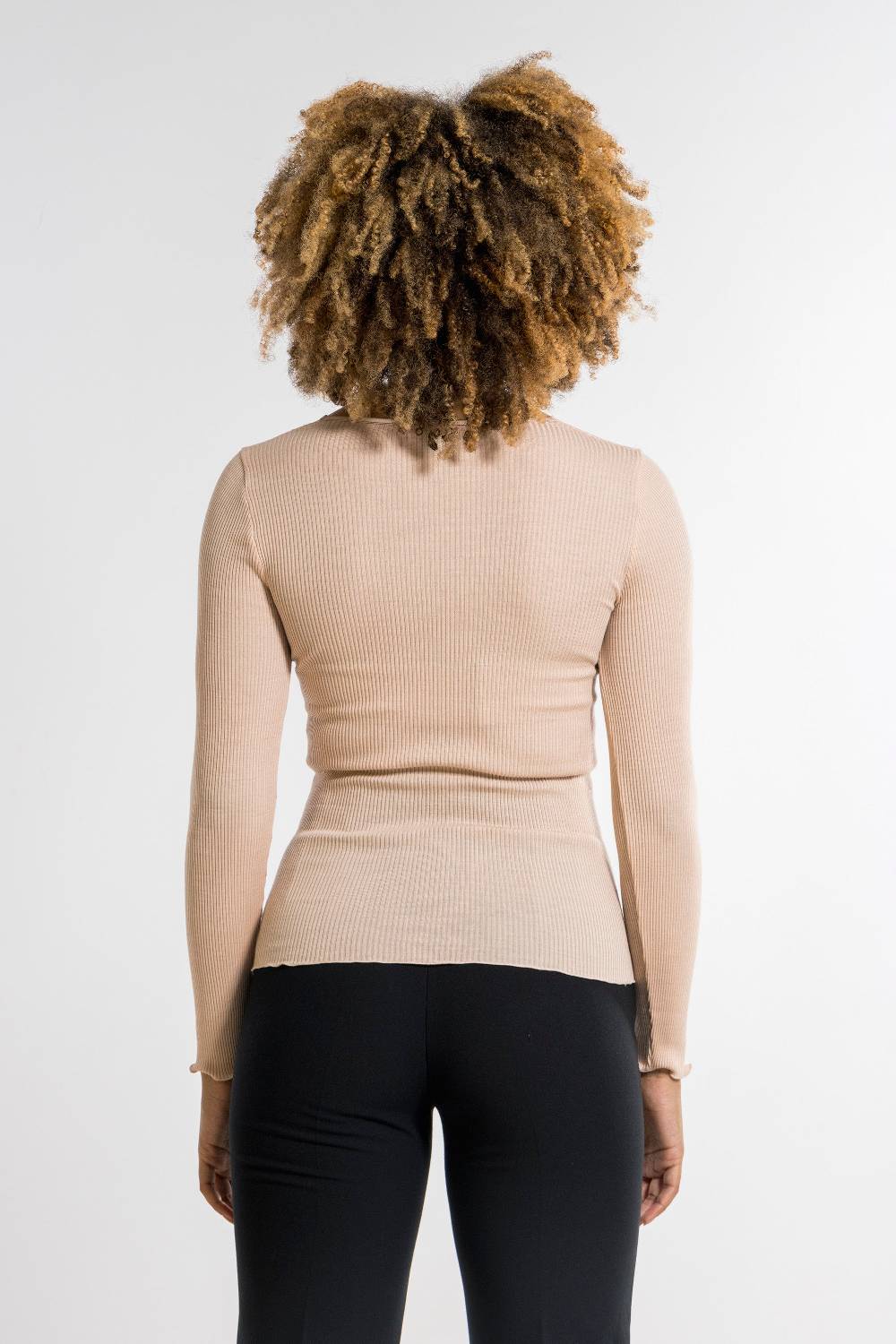 Oscalito Maglia a maniche lunghe donna lana e seta 6839 Italia