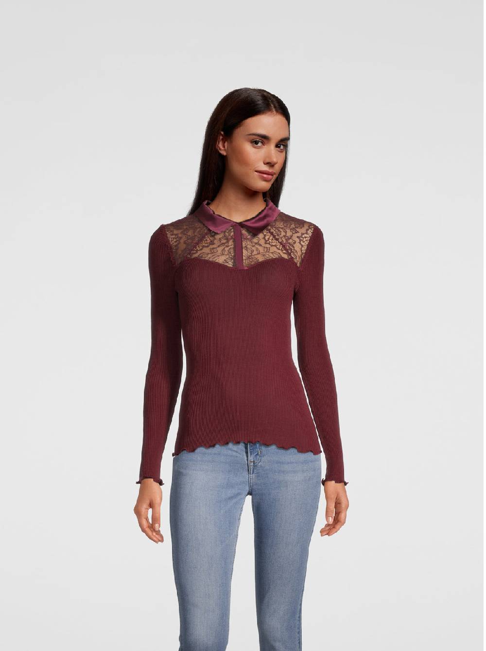 Oscalito Camicia maniche lunghe con pizzo Leavers 6466 Convenienza