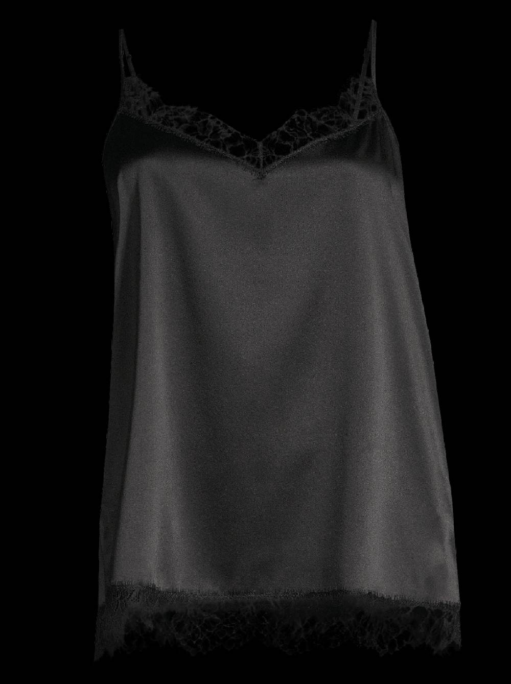 Oscalito Top Canotta in seta elasticizzata con Pizzo Chantilly 10334 Vendita