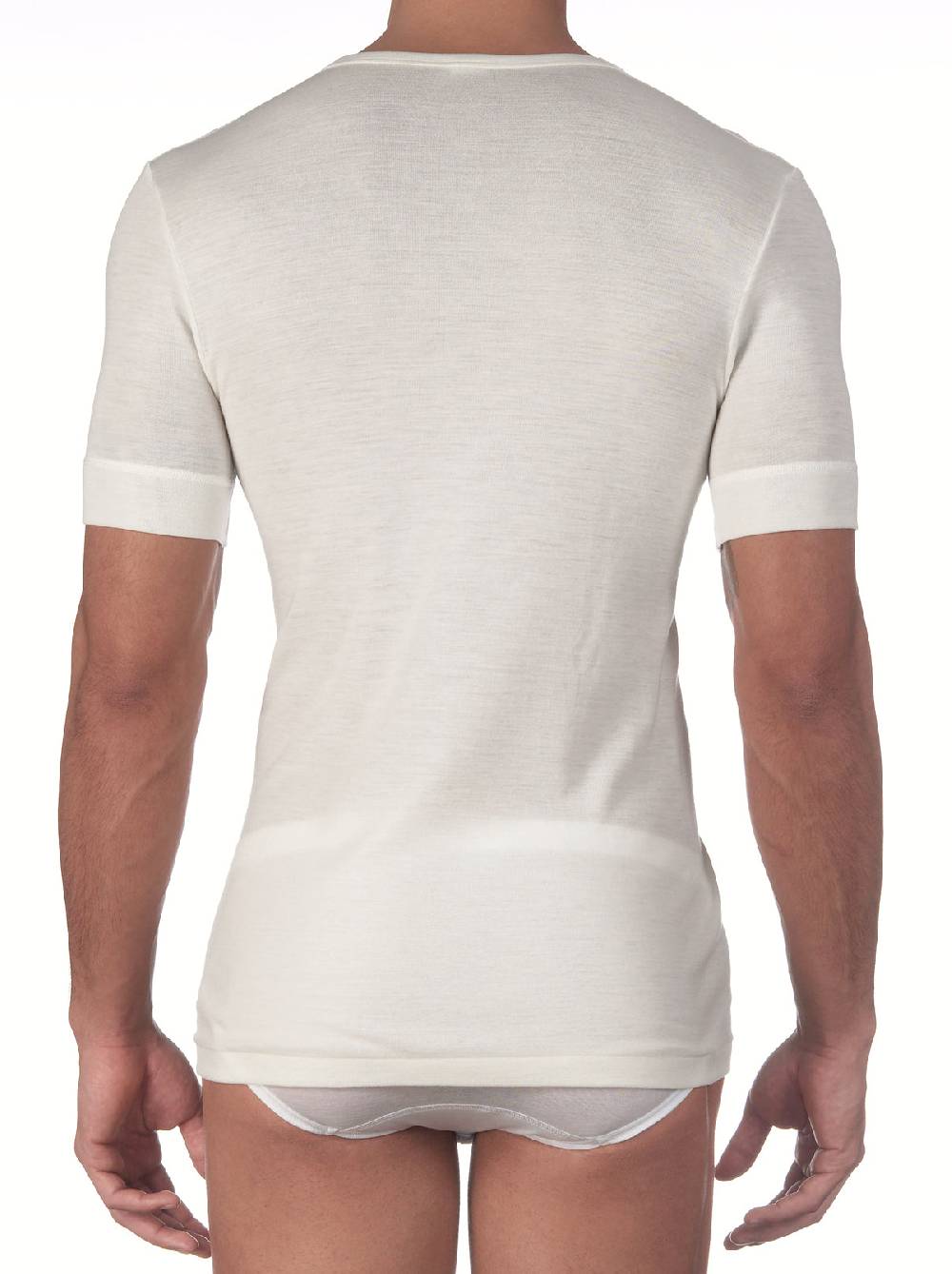 Oscalito T-shirt girocollo in lana merino 637 Grande vendita