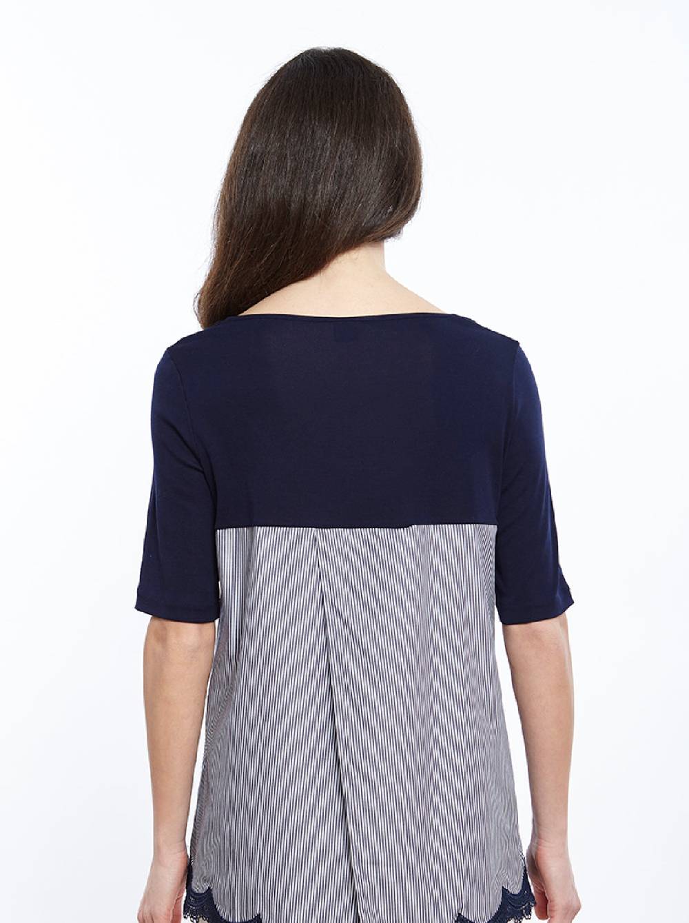 Oscalito T-shirt filoscozia e tessuto camiceria 4902 Italy