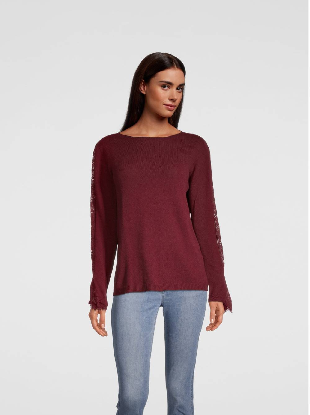 Oscalito Girocollo manica lunga Dentelle de Calais® in Lana Merinos e Cashmere 6438 2025