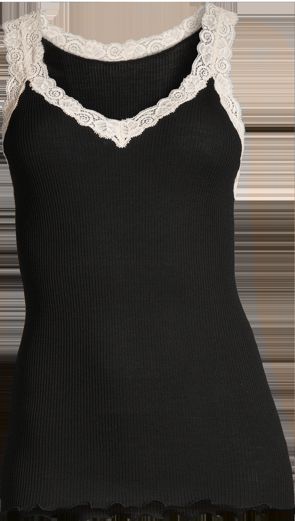 Oscalito Canotta in lana e seta con pizzo leavers 3403 Negozi Online