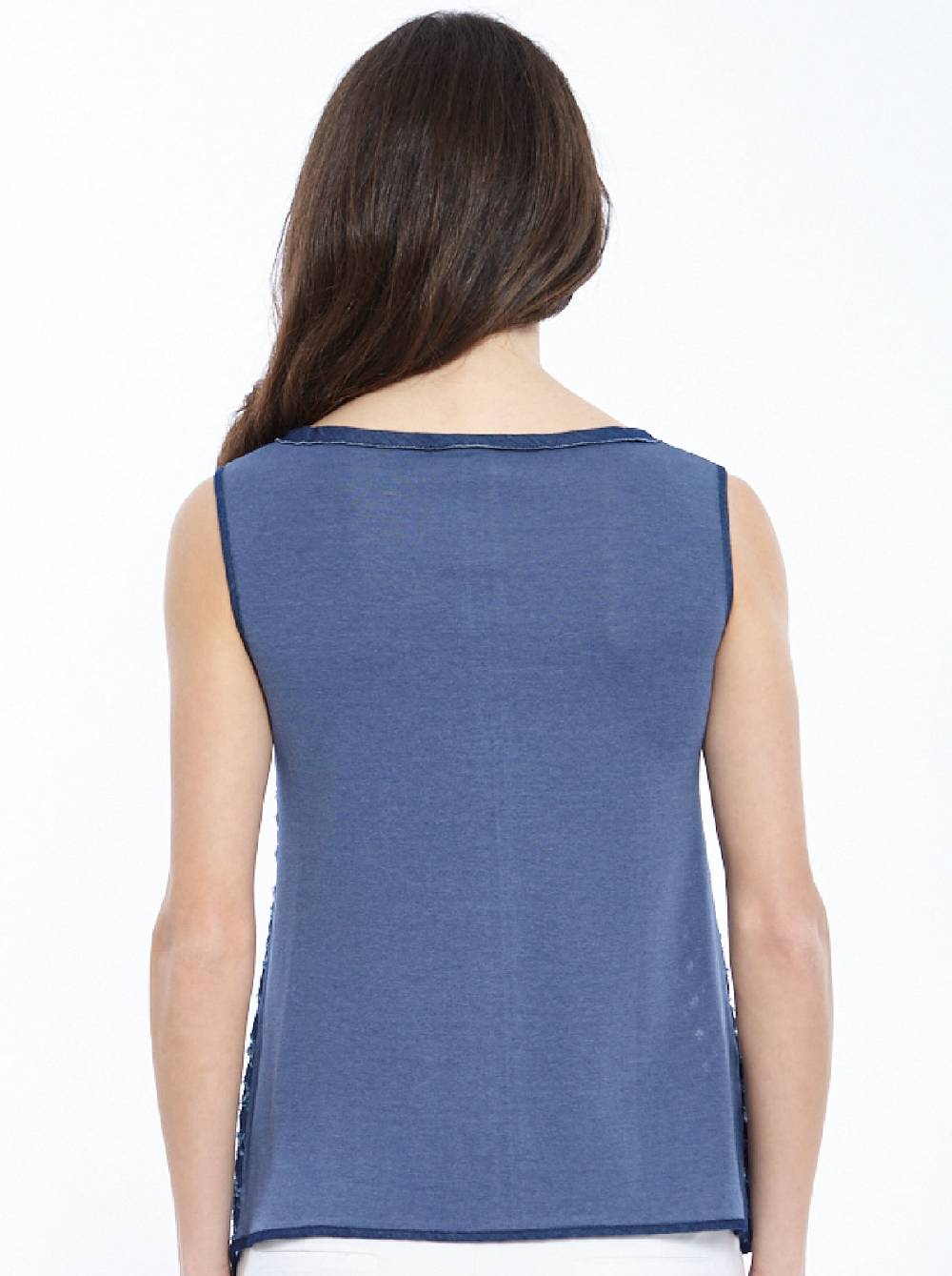 Oscalito Canotta Filoscozia® con denim laserato 4602 Soddisfazione Garantita