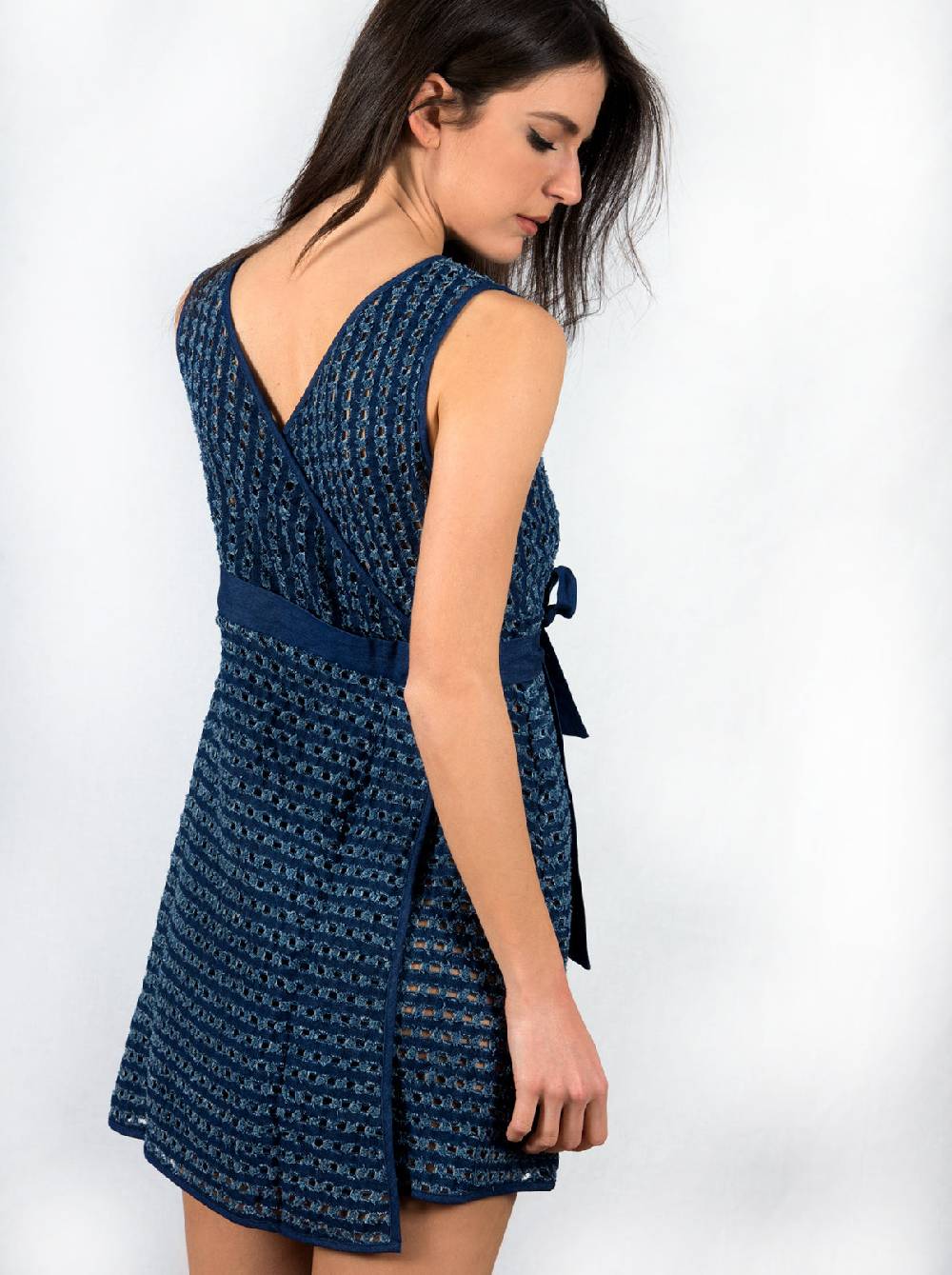 Oscalito Mini abito smanicato denim reversibile 4606 I Più Venduti