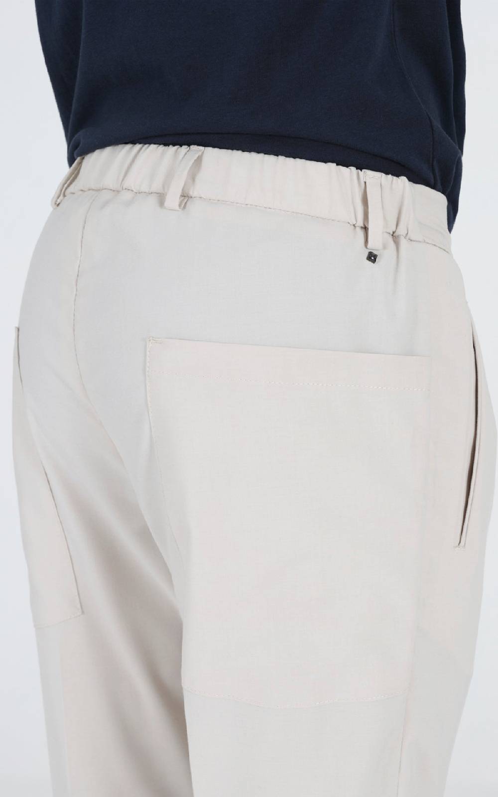 Outfit Italy Pantalaccio in fresco lana con tasche dietro Prezzo Ridotto