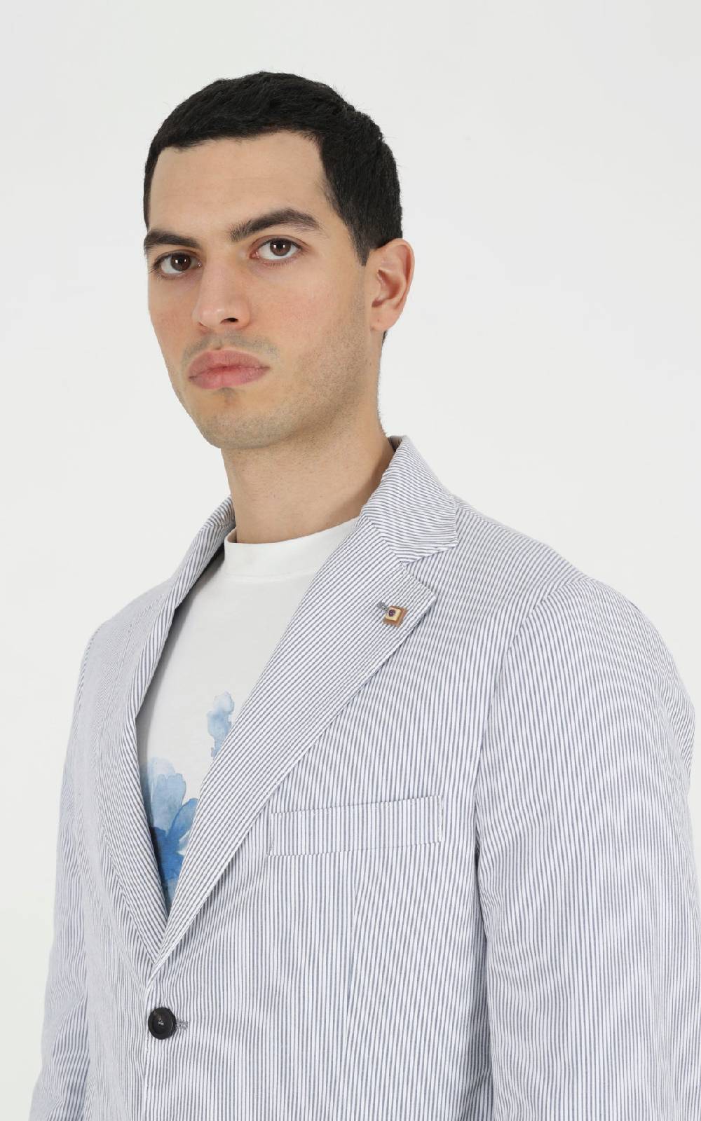 Outfit Italy Abito goffrato disegno riga Sottocosto