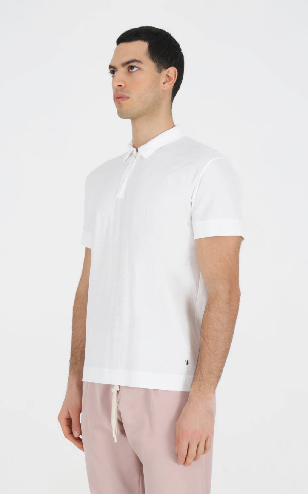 Outfit Italy Polo in piquet con zip al collo Sconto