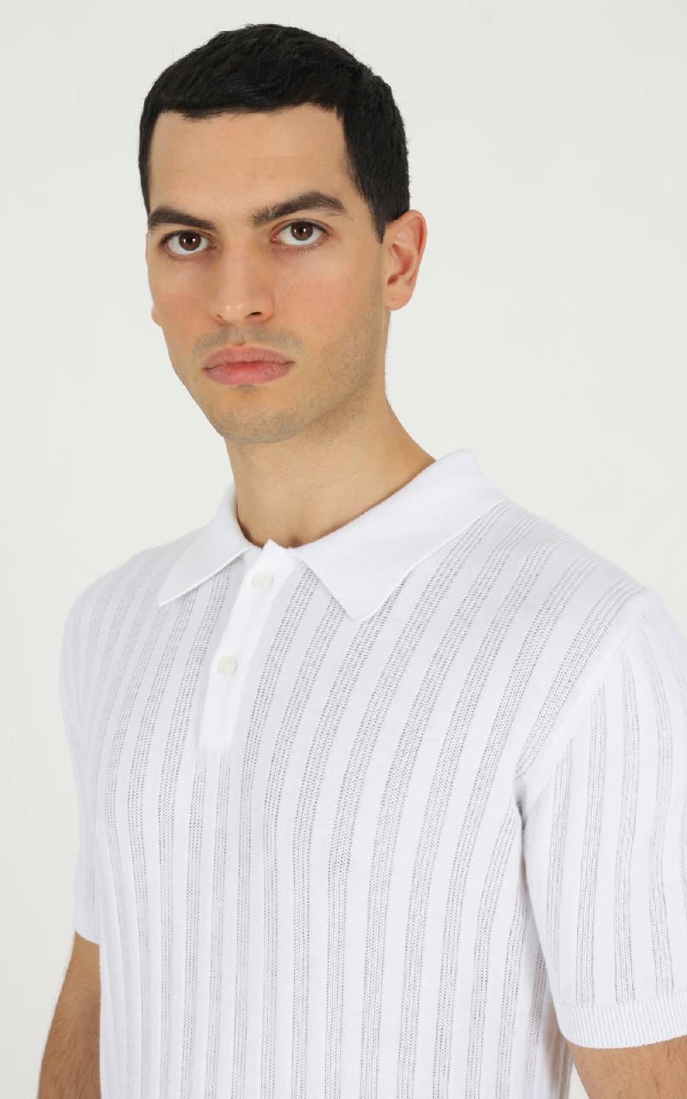 Outfit Italy Polo in maglia in cotone In Vendita