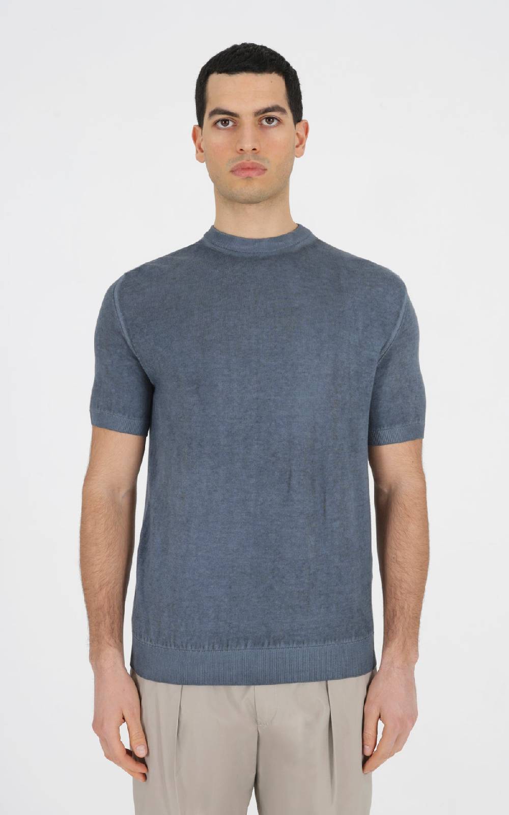 Outfit Italy Maglia girocollo con effetto tintura a freddo Saldi