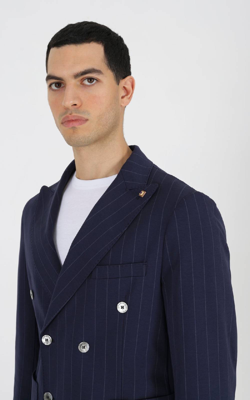 Outfit Italy Giacca doppiopetto strutturata in punto roma stampato Nuova
