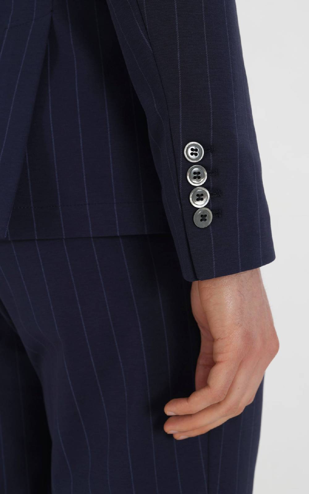 Outfit Italy Giacca doppiopetto strutturata in punto roma stampato Nuova